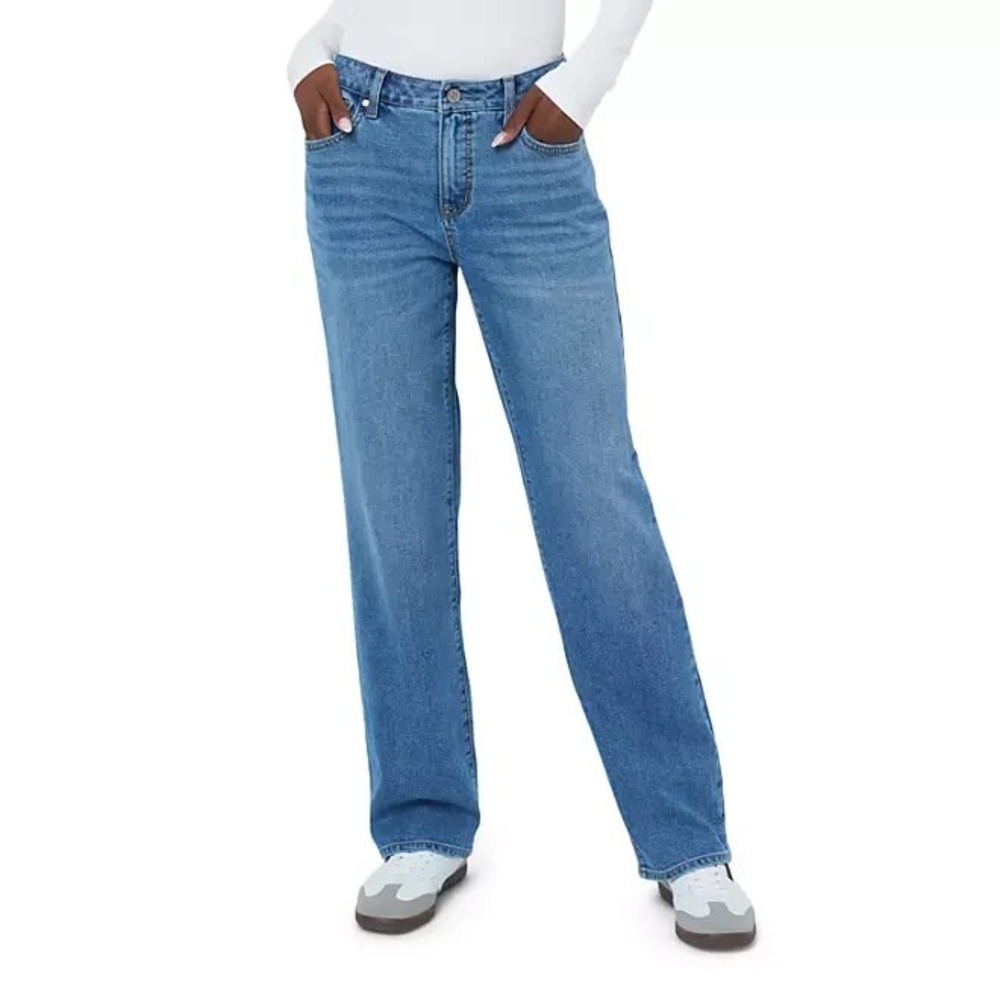 Edited by Remi Bader Womens Loose Straight Jean Blue 26W High Rise NWT